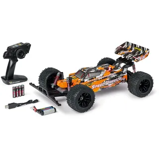 CARSON Speed Warrior 2.4G 100%RTR orange - Ferngesteuertes Auto, RC Buggy, inkl. Batterien und Fernsteuerung, Offroad Buggy