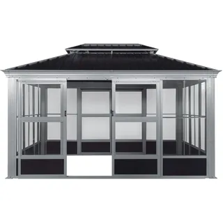 Sojag Pavillon Olan 3,11 x 2,91 m inkl. Moskitonetz Schwarz