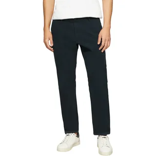 Chinohose S.OLIVER, Herren, Gr. 33, Länge 32, blau (navy), Web, Obermaterial: 98% Baumwolle, 2% Elasthan, unifarben, lang, Hosen Chinohose, mit Stretch
