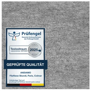 Teppichfliese ANDIAMO "Skandi, selbstklebend, Gesamthöhe 4 mm", grau, B:40cm H:4mm L:40cm, Polypropylen, Teppiche, Teppichfliese, 40x40 cm, 25 Stück (4 qm), 50 Stück (8 qm) oder 100 Stück (16 qm)
