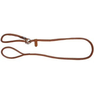 Kerbl Rundleder-Schlupfleine Roma 170cm, 8mm, cognac