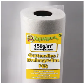 Aquagart Gartenvlies Unkrautvlies 25m2 150g 1m breit