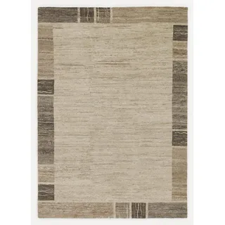 Cazaris Wollteppich , Creme, Naturfarben , Textil , Bordüre , rechteckig , 120x180 cm , Care & Fair , für Fußbodenheizung geeignet, in verschiedenen Größen erhältlich , Teppiche und Böden, Teppiche, Orientteppiche