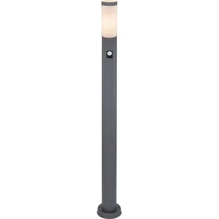 GLOBO Außenleuchte Edelstahl 110,0 cm mit Bewegungsmelder Opal