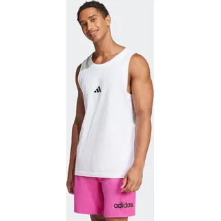 adidas Essentials Small Logo Tanktop Herren White/Black S