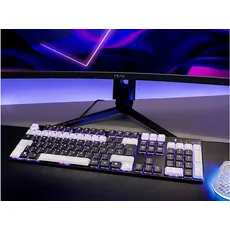 Bild von IGK-6000, Gaming Tastatur, Mechanisch, Outemu Red, Kabelgebunden, Schwarz/Weiß