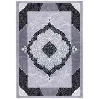 Mozato Vintage-Teppich 39176, Grau, Schwarz, Textil, orientalisch, rechteckig, 80x150 cm Teppiche , Böden, Teppiche, Vintage-Teppiche