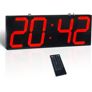 CHKOSDA Digitale Wanduhr 0,00 rot