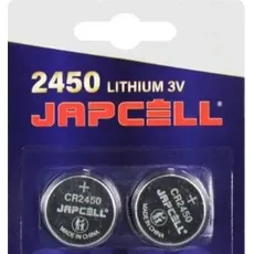 APS Japcell batteri 3,0V - CR2450 lithium - pakke a 2stk, Batterien + Akkus