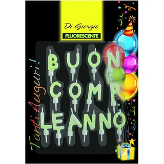 Cereria di Giorgio 5434 Teelichter 'Happy Birthday' mit Fuß