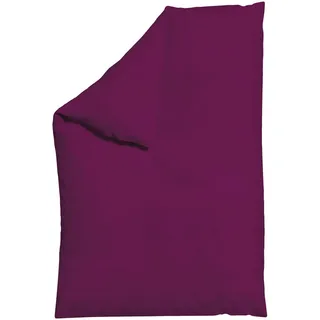 schlafgut Bettdeckenbezug Woven Satin Violett 135 x 200 cm