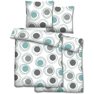Doppelpack Castell Polycotton Renforcé Bettwäsche 155 x 220 cm + 80 x 80 cm