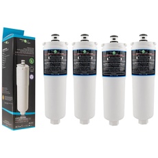 Filterlogic FFL-111B | 4er Pack Wasserfilter kompatibel mit 3M CS-52 für Bosch, Siemens, Neff, Gaggenau Kühlschrank Filter EVOLFLTR10 00576336, 576336, 00640565, 640565, CS-452, CS-451, CS-51