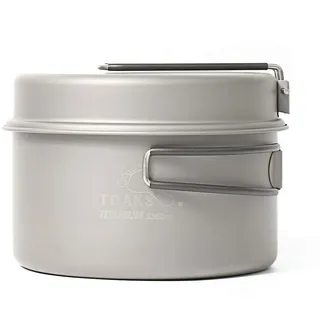 TOAKS Titan Outdoor Camping Pfanne Wandern Kochgeschirr Backpacking Kochen Picknick Schüssel Topf Pfanne Set (1350ml)