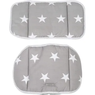roba Sitzverkleinerer, Hochstuhleinlage 'Little Stars', 2-teiliges Sitzkissen für Treppenhochstühle