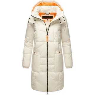 Steppmantel NAVAHOO "Steppmantel Bliblablubb 14", Damen, Gr. XL, weiß (sanftes weiß), Obermaterial: 100% Polyester Pol. recyc..  Obermaterial: Futter: 100% Polyester Pol. recyc.. 100% Polyester Pol. recyc.., Mäntel Steppmantel