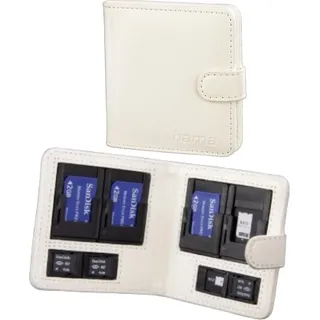 Hama "Vegas" Memory Card Case (MemoryStick Pro Duo/M2), Weiß, 8 Stück, MemoryStick Pro Duo/M2, Koskin, 83 x 80 x 16 mm