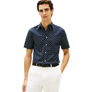 Tommy Hilfiger Herren Bt-Flex Poplin PRT Rf Bd S/S-b Mw0mw44068 Andere Hemden (1er Pack)