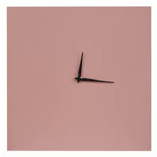 Beliani Wanduhr 40 cm 40x40 cm rosa