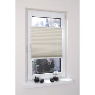 LIEDECO Klemmfix Thermo Plissee 40x130 cm beige