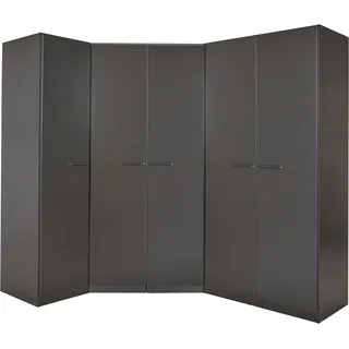 inosign by rauch Schrank-Set INOSIGN BY RAUCH "Kleiderschrank Schrank Garderobe Wäscheschrank VANDOR", grau (graumetallic), B:164cm H:197cm T:208cm, Holzwerkstoff, Kastenmöbel-Sets, 5-türig mit viel Stauraum, Schränke einzeln stellbar MADE IN GERMANY