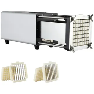 Vevor Elektrischer Pommes Frites Schneider mit 1/2-Zoll- und 3/8-Zoll-Klingen Edelstahl