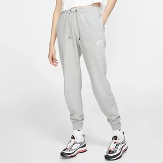 Nike Damen Hose NSW Essntl Reg FLC Hose, Dk Grey Heather/White, XL, BV4095