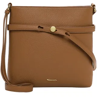 Umhängetasche TAMARIS "Umhängetasche TAS Kathi", Damen, Gr. B/H/T: 30cm x 28cm x 5cm 0, gelb (sahara 920), Polyurethan, Taschen Umhängetasche