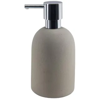 Spirella Seifenspender Gemma mit Edelstahlpumpe Flüssigseifen-Spender Porzellan 500ml Langliebig und Robust Beige, Unique