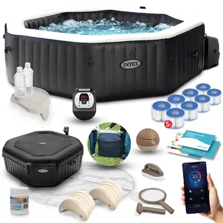 Aufblasbares SPA mit Hydromassage für 4 Personen INTEX 28458 Set