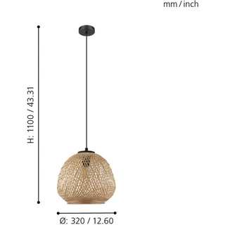 EGLO Dembleby 1-flg. natur