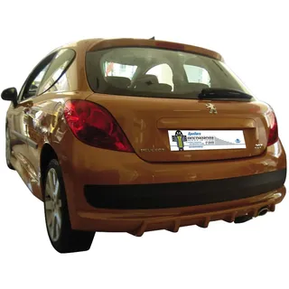Motordrome Heckschürzenansatz (Diffusor) kompatibel mit Peugeot 207 3/5-türer 2006- (ABS)