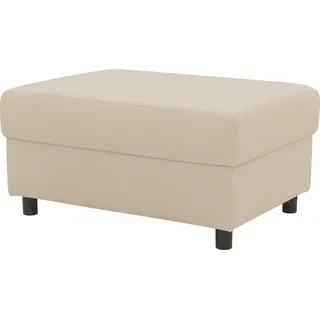 DOMO collection Polsterhocker »Turah 2 in Cord oder Luxus-Microfaser« moderner Polsterhocker, passend zum Ecksofa, B/T/H: 83/60/44 cm, beige