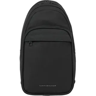 Tommy Hilfiger Herren Umhängetasche Repreve Sling Bag, Schwarz (Black), Einheitsgröße