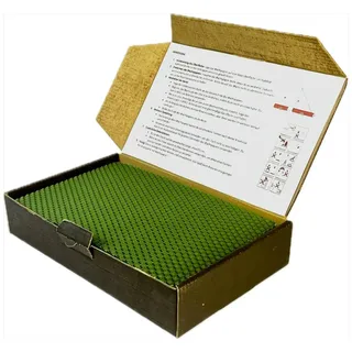 Ubswax Bienenwachsplatten Kerzen Set – 10 farbige Wachsplatten 20x12 cm mit Docht – Kerzen selber Machen DIY – Bastelset aus Bienenwachs für kreative Projekte (Grün)