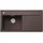 ZENAR XL 6 S Silgranit cafe links Einbau Drehknopfventil 1000 x 500 mm