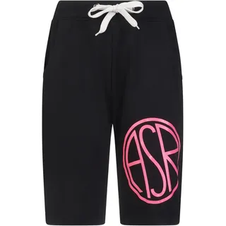 AS ROMA GIL Unisex Shorts ASR Rosa Fluo Badehose, Nero e Rosa Fluo, Large