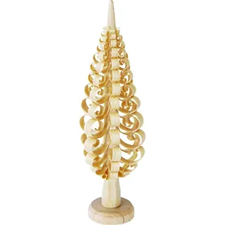 Spanbaum Natur aus Holz Höhe 12cm Weihnachtsbaum Tannenbaum Christbaum Motiv