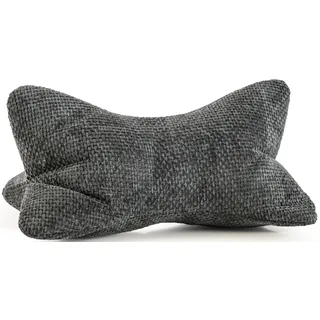 Nackenkissen MAGMA HEIMTEX "ARLO Leseknochen", anthrazit, B:0cm H:0cm L:42cm Ø:22cm, Faserbällchen (Polyester), Polyamid, Polyester, Funktionskissen, Nackenkissen, Ergonomisches und kuscheliges Nackenkissen sowie Buch-/Tabletstütze