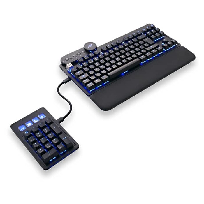 Bild von Everest Max Midnight Black, LEDs RGB, MX RGB BLUE, USB, DE (MG-EVK1B-CB1-DE)