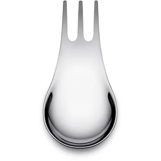 Alessi Moscardino GIMR01S4 - Set mit Vier Design-Mehrzweckbestecken, Synthese aus Gabel und Löffel, aus Poliertem Edelstahl 18/10