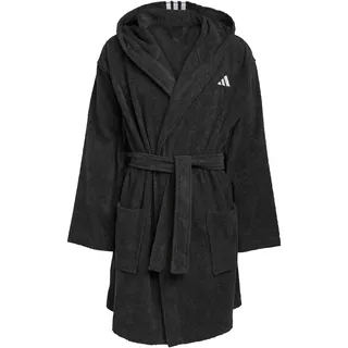 adidas Unisex Bademantel BATHROBE HOODED JH3399 XS - Black - XS