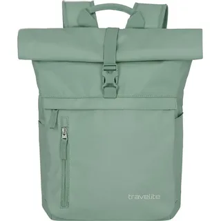 Travelite Basics Rollup Rucksack 60 cm Laptopfach hellgrün