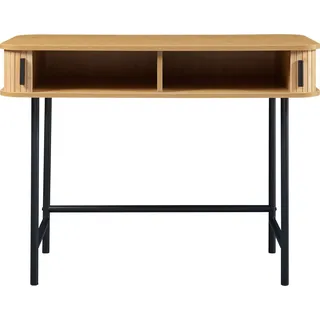 [en.casa] Konsolentisch Tvedestrand 100x50x76 cm Holzfarben/Schwarz