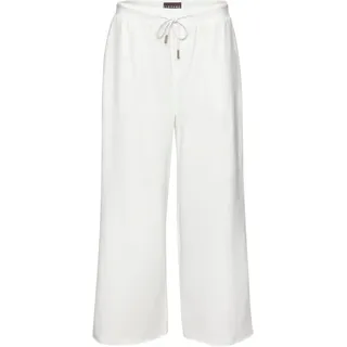 ELBSAND 7/8-Hose »Sanna« aus Sweatware, mit weitem Bein, weiß,