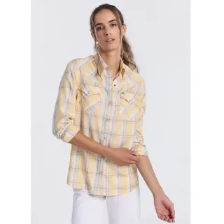 Lois Jeans für Damen. 431182243 Mehrfarbiges langärmeliges Hemd (S), Lässig, Viskose, Langarm