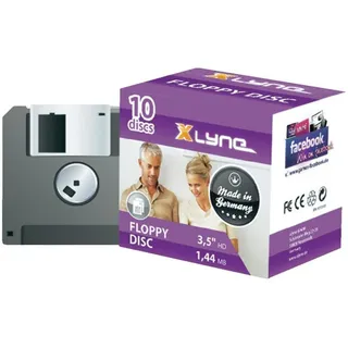 xlyne Diskette 9010000 10er Pack schwarz