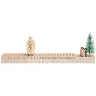 Schiebe-Adventskalender Engel Holz,100%