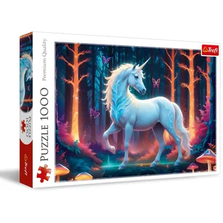 Trefl - Mystisches Einhorn - Puzzle mit 1000 Teilen - Puzzle mit einem bunten Einhorn in Einer märchenhaften Umgebung, für Erwachsene und Kinder ab 14 Jahren