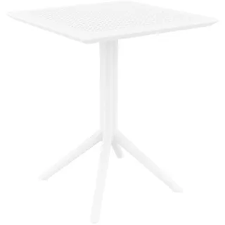 CLP Gartentisch Ø 60 x 74 cm Weiß